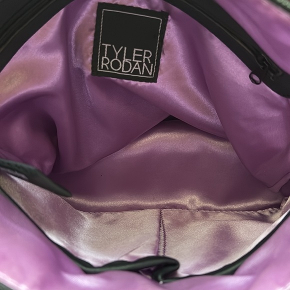 Tyler Rodman colorful stripe crossbody, adjustable canvas strap, 11”x10” - Picture 4 of 9